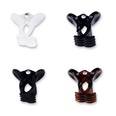 sc&#252;nci No-Slip Grip Recycled  Mini Claw Clips - Mixed Finish - Black/Brown/Clear - Fine Hair - 15pk