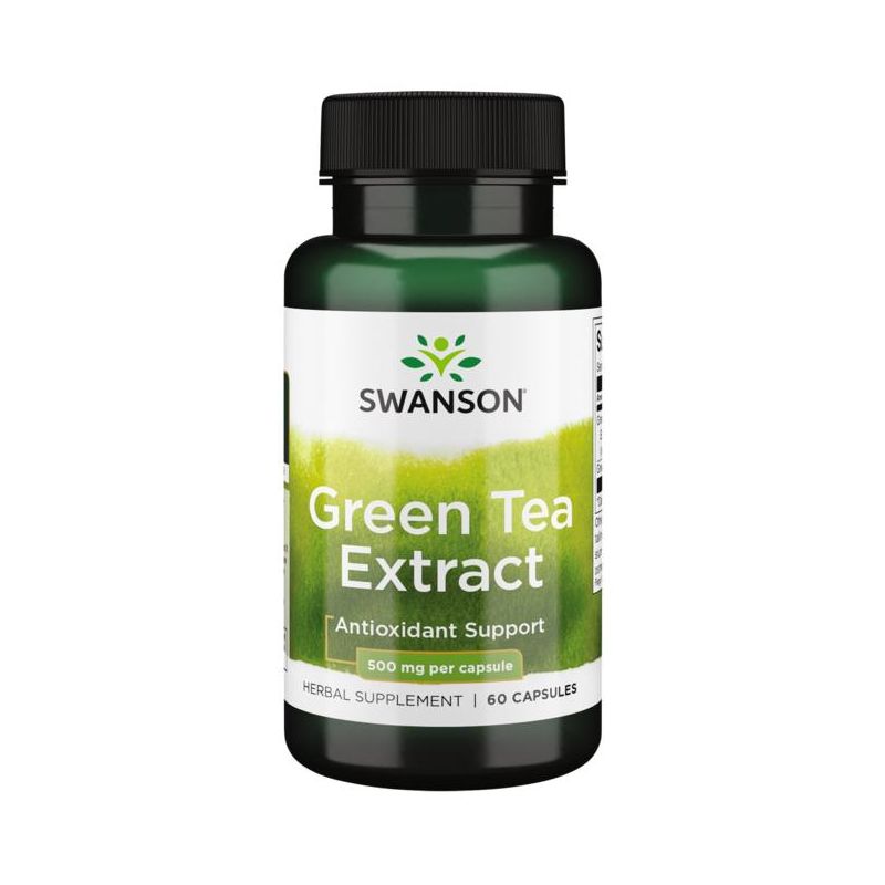 Swanson Herbal Supplements Green Tea Extract 500 mg Capsule 60ct, 1 of 7