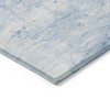 Sky Blue Denim Blue And Silver Abstract Washable Indoor Outdoor Area Rug - 4 of 4