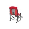 PAGED Oversized Portable Folding Chair Heavy Duty Lawn Chair with Side Table and Pocket for Camping, Beach, Party, Picnics, Fishing - 4 of 4