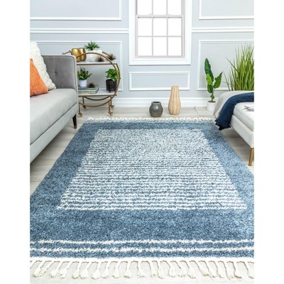 Rugs America Bennett BT35C Shag Stripe Area Rug