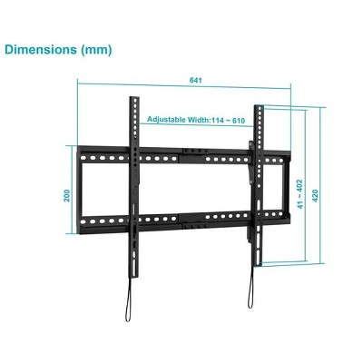 Monoprice Black Adjustable Tilting Wall Mount for 32" to 55" TVs