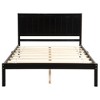Queen/Full/Twin Size Wood Platform Bed Frame with Headboard 4W -ModernLuxe - 4 of 4
