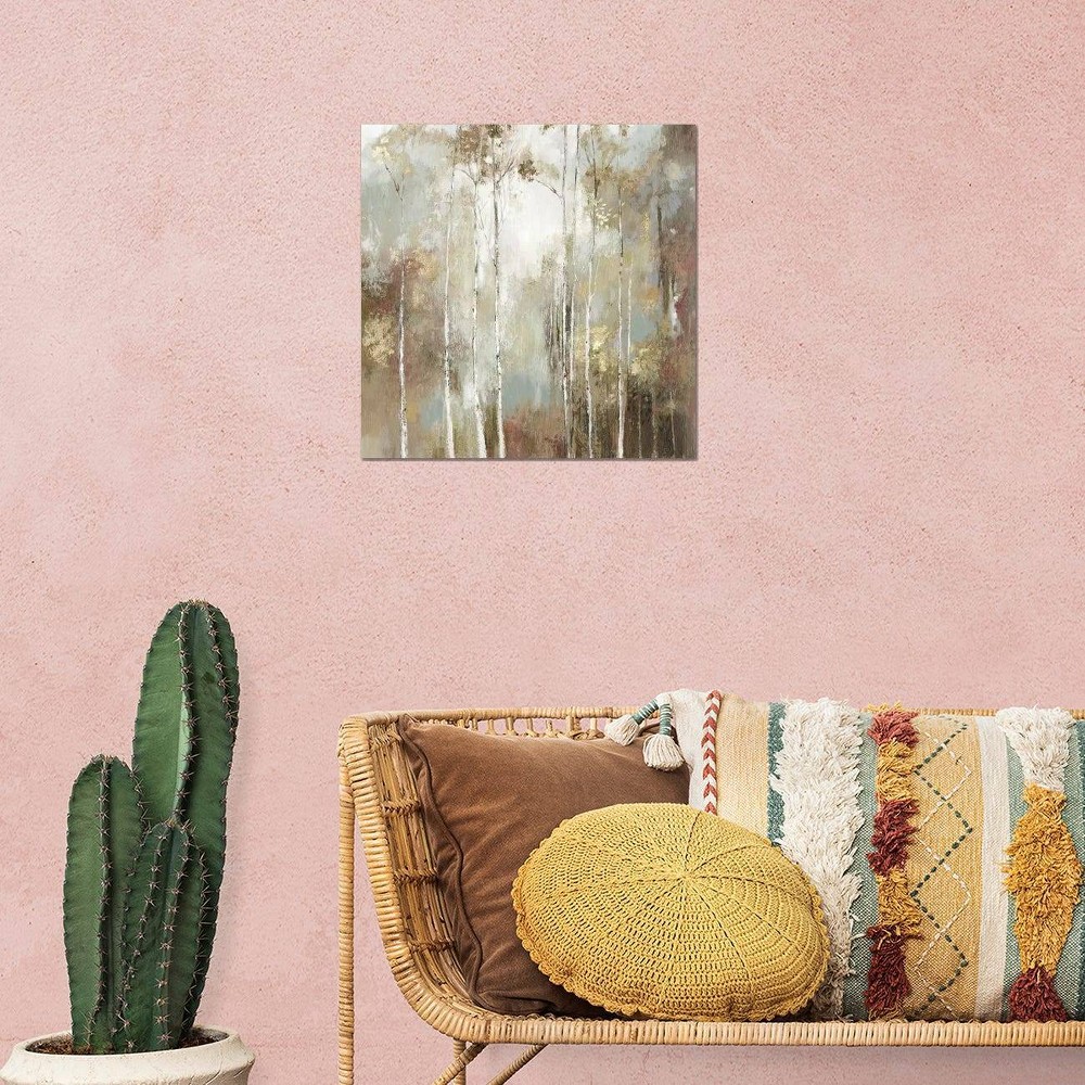 Photos - Other Decoration iCanvas 18"x18" Fine Birch I by Allison Pearce Canvas Print Wall Art