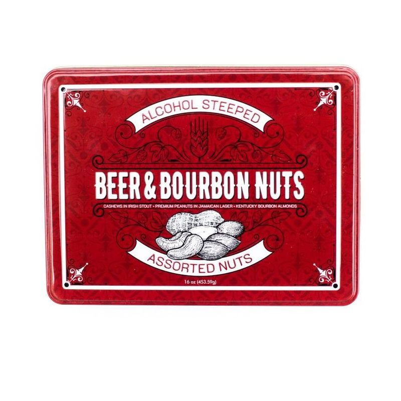 GreatFoods Trio of Liquor Nuts Gift Tin, 3 of 4