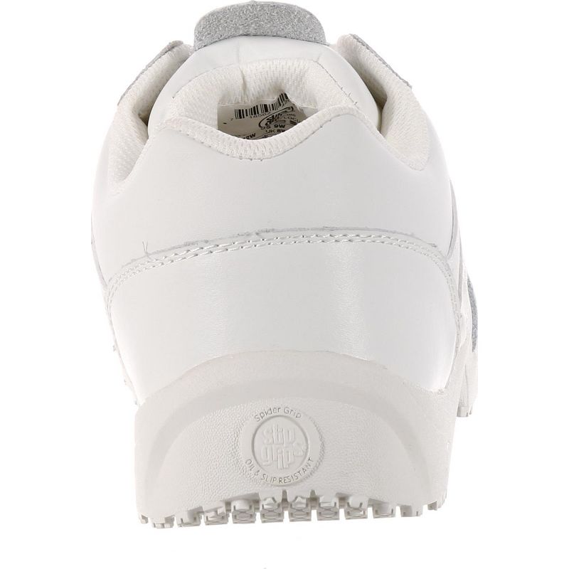 Women's SlipGrips Stride Slip-Resistant Work Athletic Shoe, SG7521, White, Size 9(Wide), 4 of 8