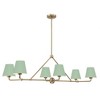Crystorama Lighting Xavier 6 - Light Chandelier in  Vibrant Gold/Green - 3 of 4