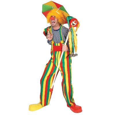 Halloween Express Men's Choo Choo Charlie Clown Overalls Costume