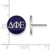 Black Bow Jewelry Sterling Silver Delta Phi Epsilon Greek Life Stud Earring - image 2 of 3