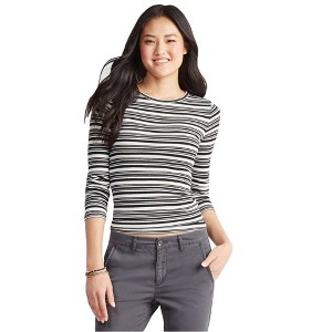 Aeropostale Womens Striped LS Pullover Sweater - 1 of 1