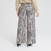 Women's Mid-Rise Wide Leg Pull-On Pants - A New Day™ - 2 of 4
