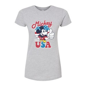 Women's - Disney - Mickey USA Fitted Graphic T-Shirt - 1 of 3