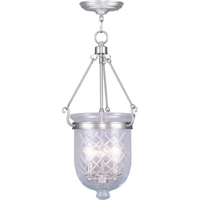 Livex Lighting Jefferson 3 - Light Flush Mount in  Polished Nickel