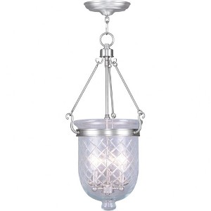 Livex Lighting Jefferson 3 - Light Flush Mount in  Polished Nickel - 1 of 1