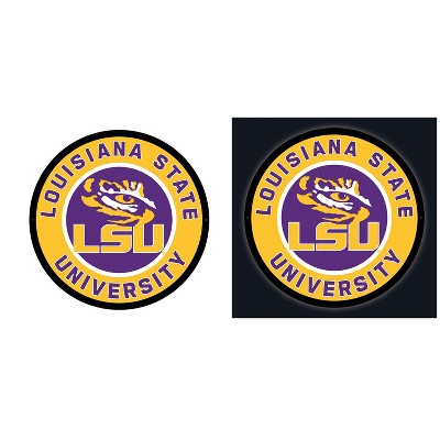 Evergreen Ultra-Thin Edgelight LED Wall Decor, Round, Louisiana State University- 23 x 23 Inches Made In USA