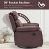 Lirago Small Rocker Swivel Recliner Chair for Adults Women Compact Spaces Bedroom Living Room Adjustable Recliner Easy Assembly - 3 of 4