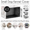 Sweet Jojo Designs Dog Crate Kennel Cover 24in. Watercolor Floral Pink and Grey - 4 of 4