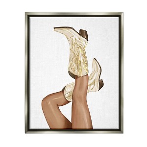Stupell Industries Country Cowgirl Boots FashionFloater Canvas Wall Art - 1 of 4