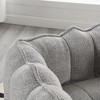 PAGED Chenille Bean Bag Chair with Footstool, Modern Comfortable Sofa Chair with Highly Resilient Foam for Bedroom, Living Room - 4 of 4