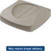 Rubbermaid Commercial Untouchable Square Swing Top Lid 16 x 16 x 4 Gray 268988GRA - 3 of 3