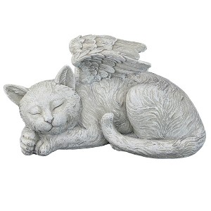 Design Toscano Cat Memorial Angel Pet Statue: Stone - Multicolored - 1 of 4