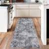 Vintage Floral Pattern Area Rug Machine Washable, for Living Room, Non Slip Rugs for Bedroom, Carpet for Office Dining Room - 2 of 4