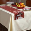 Unique Bargains Christmas Table Runner Polyester Red White 71x14 Inch 1Pc - 2 of 4