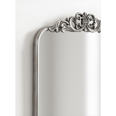 Laubry 30" x 20" Silver Ornate Rectangular Vanity Mirror