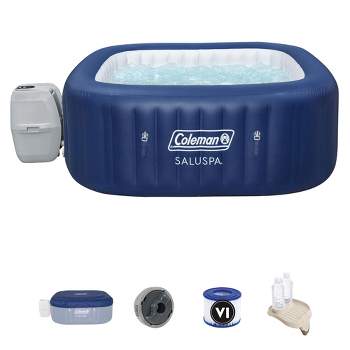 Bestway Coleman SaluSpa 4-Person Inflatable Outdoor Spa Hot Tub 2-Slip  Resistant Seats 13804-BW + 2 x 28502E - The Home Depot