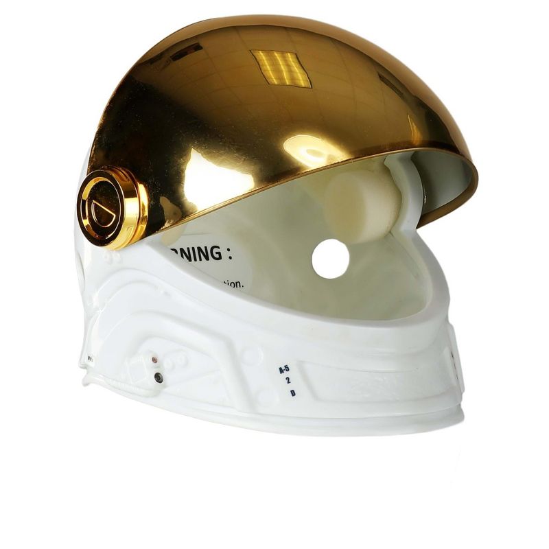 HalloweenCostumes.com    Kid's Astronaut Helmet, White/Brown, 5 of 10