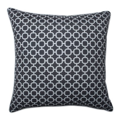 25" Outdoor/Indoor Floor Pillow Hockley Charcoal Gray - Pillow Perfect