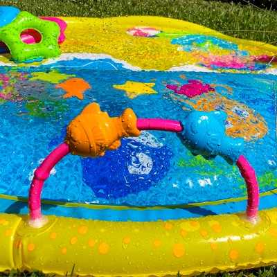 Wiggle 'N Waves Blue Vinyl Kids Sprinkling Mat