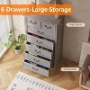 7 Drawers Rustic Dresser for Bedroom, Wood Modern Dresser Chest of Drawers Organizer Storage - 4 of 4