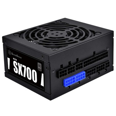 SilverStone Technology 700W SFX form factor single +12V rails with 58.4A 92mmFan with 18dBA efficiency 80Plus  cable 4x 6+2pin PCI-E dual EPS 8pin