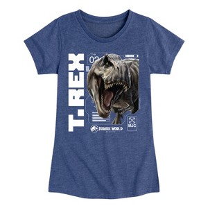 Girls' - Jurassic World: Rebirth -  Fitted Short Sleeve Graphic T-Shirt - 1 of 3