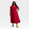 Women's Flutter Short Sleeve Maxi A-Line Dress - Universal Thread™ - 3 of 3