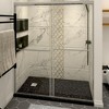NicBex Shower Door 56-60" Wx70" H Double Sliding Glass and Anti-collision Frame Shower Door with 1/4" (6mm) Clear SGCC Tempered Glass - 3 of 4