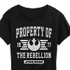Women's - Star Wars - Property Of Rebellion Short Sleeve Graphic T-Shirt - 2 of 4