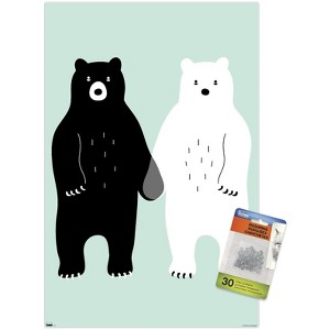 Trends International Andy Westface - Bears Gray Unframed Wall Poster Prints - 1 of 4