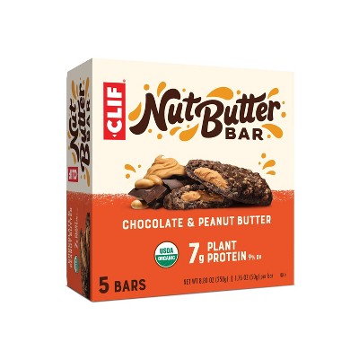 CLIF Nut Butter Bar - Chocolate Peanut Butter Energy Bars - 8.8oz/ 5ct