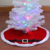 Northlight 20" Traditional Red and White Santa Claus Belt Buckle Mini Christmas Tree Skirt - 2 of 3