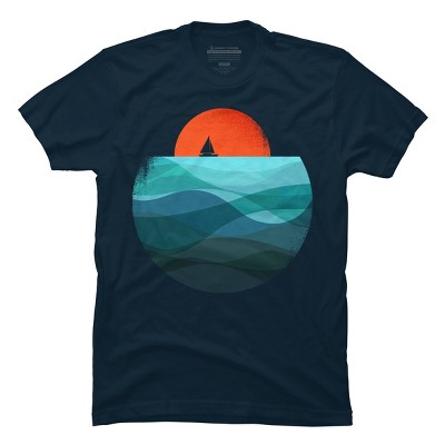 Men's Design By Humans Ocean wave By radiomode T-Shirt