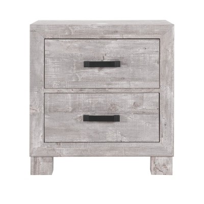 NicBex Farmhouse 2 Drawer Dresser,Wood Chest of Drawers for Bedroom,Living Room,Entry and Hallway,Gray