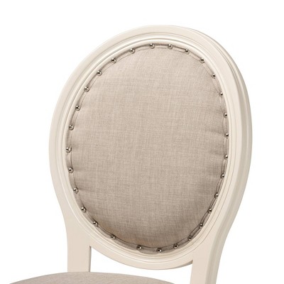 Elevated Gray Fabric and Cane Wood Arm Chair, High-Back Design
