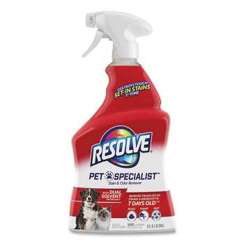 RESOLVE Pet Specialist Stain and Odor Remover, Citrus, 32 oz Trigger Spray Bottle, 12/Carton