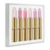 Stupell Industries Pink Gold Lipstick Glam Fashion Black Framed Giclee Art - 3 of 4