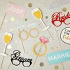 Blue Panda 72 Pieces Wedding Photo Booth Props for Bridal Shower, Bachelorette Party, Photobooth Selfies, Assorted Designs - 2 of 4