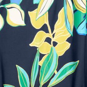 navy bold leaves