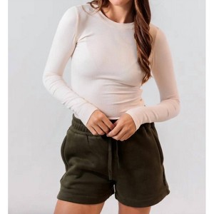 Women's Essential Ribbed Long Sleeve - apres - 1 of 3