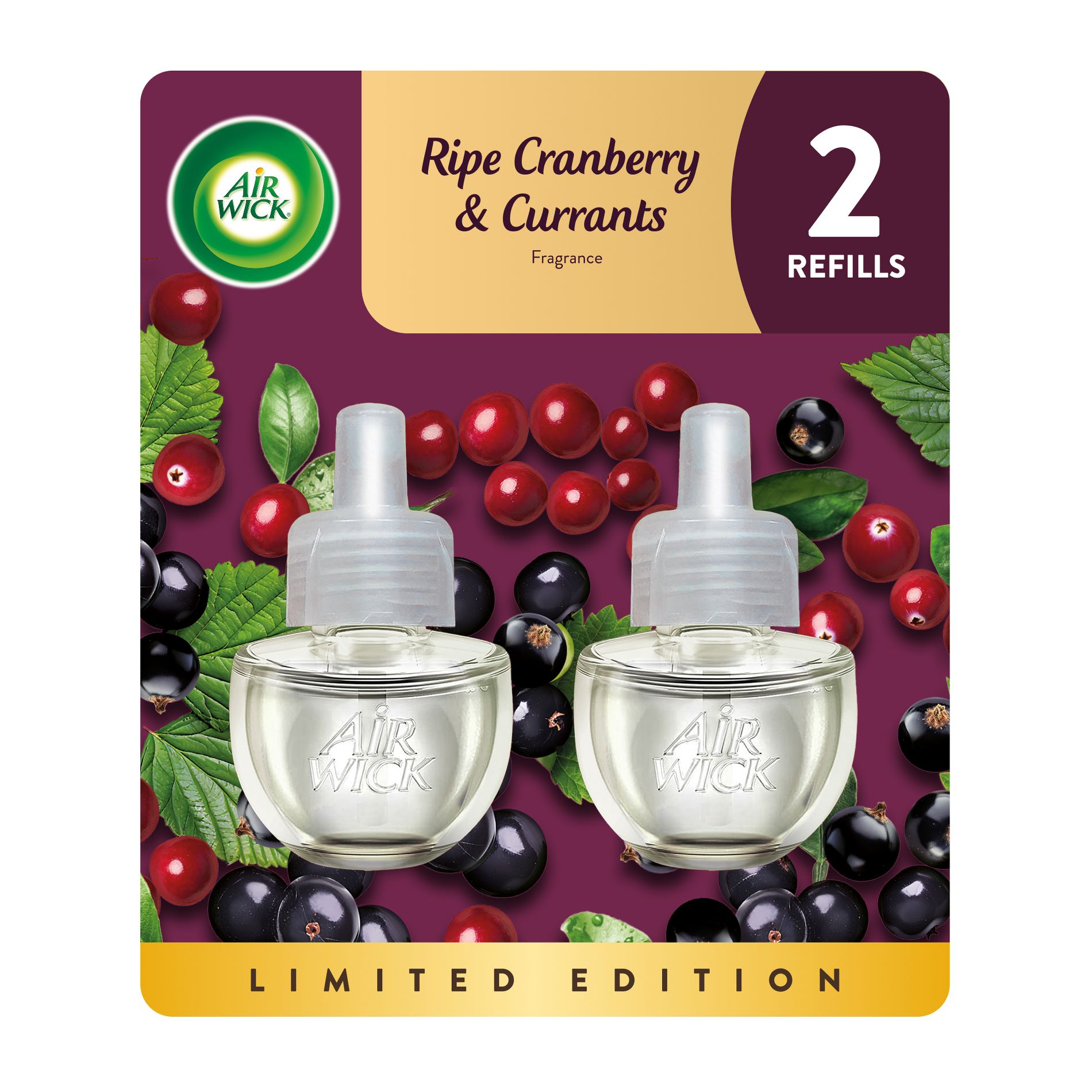Air Wick Scented Oil Air Freshener Refills Cranberry & Currants - 1.34 fl oz/2ct